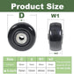 4Pcs 3 Inch Push Cart Wheels PU Caster Wheel Transport Rolling, Cargo Elevator Front Wheels, Compatible for KW181 Wheels, Platform Trucks, Grill 3" x 1.25" Wheels 3/8" axle