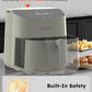 Nuwave Brio Plus 8 Qt Air Fryer, PFAS Free, New & Improved, Digital Touch Screen, Cool White Display, 50°F~400°F in Precise 5°, 5 Cook Functions, 100 Presets & 50 Memory, 3 Wattages 700, 1500, 1800