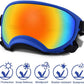 Medium Dog Sunglasses with Adjustable Strap UV Protection, Winproof Dog Puppy Sunglasses, Suitable for Medium Dog Pet Glasses, Dogs Eyes Protection,Soft Dog Goggles