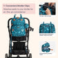 BabbleRoo Diaper Bag Backpack - Baby Essentials, Travel Essentials Baby Bag with Changing Pad, Stroller Straps & Pacifier Case - Unisex, Dino