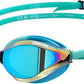 ARENA Unisex Python Racing Swim Goggles for Men and Women Anti-Fog No Leak Max Comfort Dual Strap, Mirror/Non-Mirror Lens