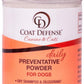 COAT DEFENSE Preventative Powder | Made in USA | 3.5oz Waterless Dog Shampoo & Pet Deodorizer for Smelly Dogs | Provides Anti Itch Relief | Dog Shampoo for Dry Itchy Skin & Smelly Dogs