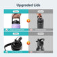 BUZIO 40oz Insulated Water Bottle, Stainless Steel Double Wall Water Flask (Cold for 48 Hrs) Leak Proof Sports Bottles Jug with Straw Lid Flex Cap Metal Canteen for Gym Travel Camping,Purple Green