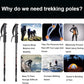 Aihoye Hiking Trekking Poles, 2 Pack Collapsible, Lightweight, Anti Shock, Walking Sticks, Adjustable Hiking Pole for Men and Women