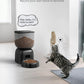 Automatic Cat Feeder, Cat Food Dispenser Battery-Operated with 180-Day Battery Life, Timed Pet Feeder for Cats and Dogs, Desiccant Bag, Programmable Portion Control, 4 Daily Meals, 10s Voice Recorder