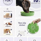 LE TAUCI Slow Feeder Dog Bowls Ceramic, 1.5 Cups Dog Food Bowl, Puppy Slow Feeder Dish for Fast Eaters, Clover Green