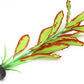 ALEGI Silk Aquarium Plants, 16 Inch Artificial Silk Plants Decorations for Fish Tank,Aquarium Décor Plastic Plants (Light Green with Red, 2 Pack)