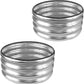JERIA Raised Garden Bed,Galvanized Raised 2 PCS 2×2×1ft Planter Boxes Outdoor with Easy Assembly, Round Garden Bed for Vegetables, Fruits, Flowers