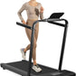 Walking Pad Treadmill with Handle bar, 3.0HP Small Foldable Treadmills for Home with APP Remote Control and LED Display, 7.5MPH Portable Treadmill 300 Lbs Capacity