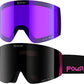 Ski Goggles Snow OTG Snowboard Goggles Magnetic Interchangeable Lens Frameless UV Protection Anti-fog mobile Skating