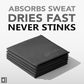 Pocket-Sized Sweat Towels - The Original Sweat Absorbing Handkerchiefs - Quick-Dry Microfiber Sweat Rags for Face, Hands, & Body - Men & Women - Gym, Sports, and Work (Dark Grey: 5 Pack)