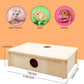 kathson Multi-Chamber Hamster Maze House,Wooden Syrian Hamster Maze Hideout,Small Pets Habitats Decor,6-Room Hideouts & Tunnel Exploring Toys for Dwarf Hamsters,Gerbils,Mice,Lemmings,Mouse