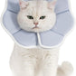 Avont Soft Cat Recovery Cone Collar, Adjustable Lightweight Kitten E-Collar for Small Dogs, Comfortable Neck Donut Stop Licking Scratching After Surgery -Grey(L)