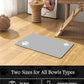 Pet Feeding Mat-Absorbent Dog Mat for Food and Water Bowl-No Stains Quick Dry Dog Water Dispenser Mat（LIGHTGREY,17"x34"