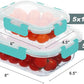 10 Pack Glass Food Storage Containers, Meal Prep Containers with Lids, Airtight Glass Lunch Boxes, Freezer, Oven, and Microwave Safe, Green