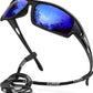 Polarized Sports Sunglasses for Men 100% UV Protection Wrap Around Unbreakable Sun Glasses for Fishing Driving