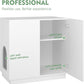 Large/Tall Litter Box Enclosure, Modern Wooden Litter Box Furniture for XL Litterbox with Hidden Storage as Sideboard Cabinet (White)