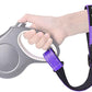 PetBonus Short Dog Leash, Safety Wrist Strap for Retractable Dog Leash, Reflective Design and Adjustable Soft Padded Handle, Extra Layer Security for Pet Stroller (Purple)