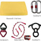 DASKING Aerial Silks Starter Kit - Durable 11Yards of Aerial Yoga Hammock with Hardware, Aerial Swing for Acrobatic Flying Yoga & All Levels (Aerial Rigging Point Up to 14ft)