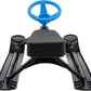 Snow Racer Sled, Ski Sled Slider Board with Steering Wheel, Twin Brakes, Anti-Slip Pedal, Snow Sled for Kids