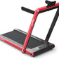 GYMAX Walking Pad, 2.25HP Dual Display Foldable Treadmill for Home with Remote/Smart App Control, Portable Compact Treadmill for Office Under Desk, Folding Running Machine for Small Spaces