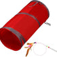 iCAGY Cat Tunnel for Indoor Cats Interactive, Rabbit Tunnel Toys, Pet Toys Play Tunnels for Cats Kittens Rabbits Puppies Crinkle Collapsible Pop Up Red 20"