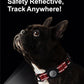 TagME Airtag Dog Collar,Waterproof Reflective Pet Collar with Airtag Holder,Soft Padded and Double D-Rings for Puppy,Red