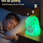 Dinosaus Alarm Clock for Kids with Night Light, Sleep Training Clock Time to Wake Clock, Rechargeable Silicone Light for Bedroom, Perfect Sleep Companion for Boys Girls