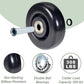 4" x 1.25" Push Cart Wheels PU Caster Wheel Workbech Wheels, Grocery Cart Wheels, Replacement Just Wheels for Platform Trucks, Rolling Instrument Road Cases, Trolleys 4 Inches Wheels 3/8" axle