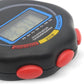 6 Pack Multi-Function Electronic Digital Sport Stopwatch Timer, Large Display with Date Time and Alarm Function,Suitable for Sports Coaches Fitness Coaches and Referees（Black）