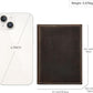 Genuine Leather Passport Holder Handmade Passport cover Lightweight Travel Bifold Passport Wallet dark brown