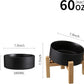Black Elevated/Raised 15°Tilted Anti Slip Ceramic Dog Bowl for Medium & Large Breeds,Slanted Bulldog Big Face Pet Feeding Food Water Dish Stand for Dogs (7.6 Cups/60OZ)