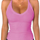 iGENJUN Workout Tops for Women Racerback Basic Tank Summer 2025 Camisole V Neck Slim Fit Ribbed Sleeveless