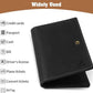 Jack&Chris Genuine Leather Passport Holder for Travel, RFID Blocking Handmade Passport Holder with Card Case Organized & Safe, Quality Travel Essentials for Women and Men for Gifting, Black
