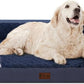 Orthopedic XL Dog Bed for Extra Large Dogs, Waterproof Memory Foam Dog Beds with Sides, Non-Slip Bottom and Egg-Crate Foam Big Dogs Couch Beds with Removable Washable Cover(X-Large,Navy Blue)
