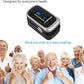 WRINERY Oxygen Saturation Monitor, Pulse Oximeter Fingertip, Oxygen Monitor, O2 Saturation Monitor, OLED Portable Oximetry with Batteries, Lanyard (Royal Black-Silver)