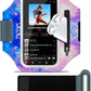 Phone Holder for Running-Arm Band for Running for iPhone & Samsung Galaxy, Cell Phone Armband Holder for Walking, Gym, Workout, Men, Women, w/Adjustable Strap & Zipper Pocket (Purple-M)