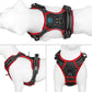 PHOEPET 2019 Upgraded No Pull Dog Harness, Reflective Adjustable Vest, with a Training Handle + 2 Metal Leash Hooks+ 3 Snap Buckles +4 Slide Buckles(XS, Black)