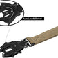 ICEFANG Tactical Dog Leash,K9 Training Walking Bungee Lead with 2 Control Handle,Heavy Duty Quick Release Metal Clasp,Hands Free D-Ring for Medium Large Dogs (4ft,Reflective Brown)