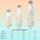 Insulated Water Bottles,25 oz Double Wall Stainless Steel Vacumm Metal Flask for Sports Travel,Marble Jade