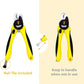 LED Dog Nail Clippers with Light, Trimmers with Protective Guard, Quick Sensor, Safety Lock and Nail File - Suitable for Large and Small Dogs & Cats (Yellow, LED)