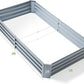 Land Guard 6×3×1ft Galvanized Raised Garden Bed Kit for Vegetables, Galvanized Large Metal Planter Raised Garden Boxes Outdoor(Modern Grey)…