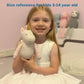 100% Organic Cotton Baby Stuffed Animal, Pink Unicorn Plush for Newborn 7.1"