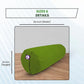Yogikuti Iyengar Yoga Bolster for Restorative Yoga and Meditation – Lightweight Cotton Support Pillow with Handle for Easy Carry, Versatile for Pose Modification, Balance, Back Relief, and Relaxation