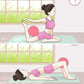 Mini Fitness Exercise Ball Kit with Hand Pump for Yoga, Pilates, Body Balance, Core Training and Stability, 8"
