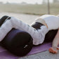 Hugger Mugger Round Yoga Bolster - Firm Round Shape, Higher Profile, Great Under Knees, Soft Support, Handmade in The USA