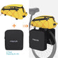 MOSISO Bike Rack Bag with 2 Removable Panniers, Waterproof Bike Trunk Cooler Storage Handbag Insulated Bicycle Rear Seat Pouch, Bicycle Storage Saddle Shoulder Bag Cycling Luggage Pouch, Yellow
