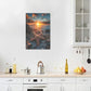 Beach Starfish Wall Decor Ocean Starfish Wall Art Sunset Scenery Coastal Theme Pictures Canvas Nature Seascape Painting Print Framed Artwork Decorations for Home Bathroom Living Room Bedroom Office 16"x24"
