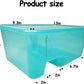 Fhiny Turtle Tank with Lid, Plastic Reptile Terrarium Turtle Breeding Box with Basking Platform Tortoise Aquarium for Crayfish Hermit Crabs Geckos Lizards Habitat Prevent Escaping (Small)