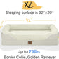 Orthopedic Removable Large Dog Bed -XL Large Dog Beds with Washable Cover and Removable Bolsters Non-Slip Bottom & Waterproof Pet Bed Sofa for Big Size Dogs